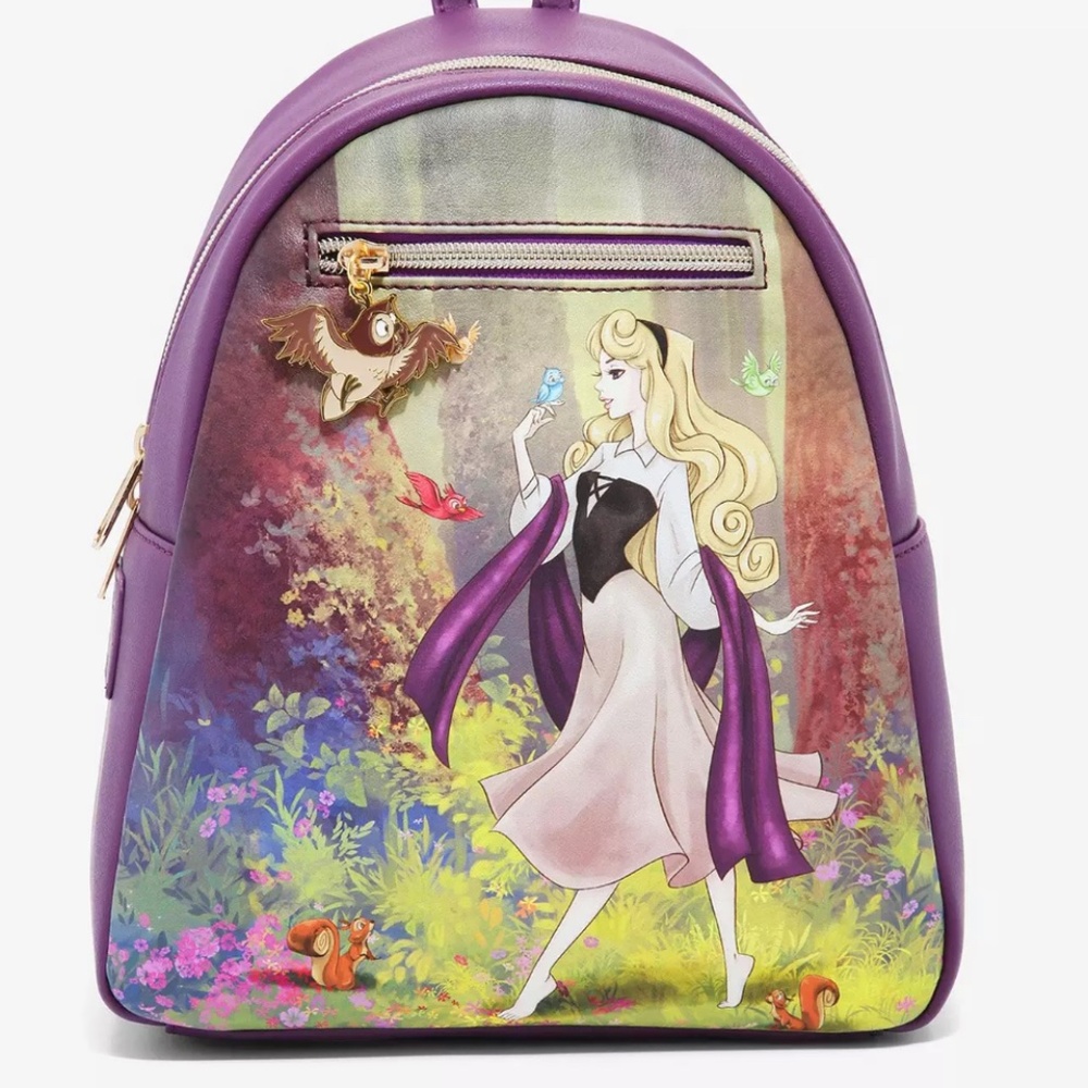 Loungefly Disney Sleeping Beauty Aurora Briar Rose Illustration Mini Backpack
